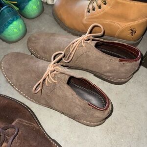 Kenneth Cole Men's Brown Suede Lace-Up Shoes